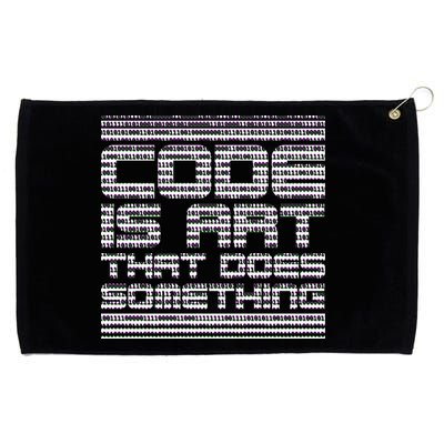 Code Is Art That Does Something  Grommeted Golf Towel
