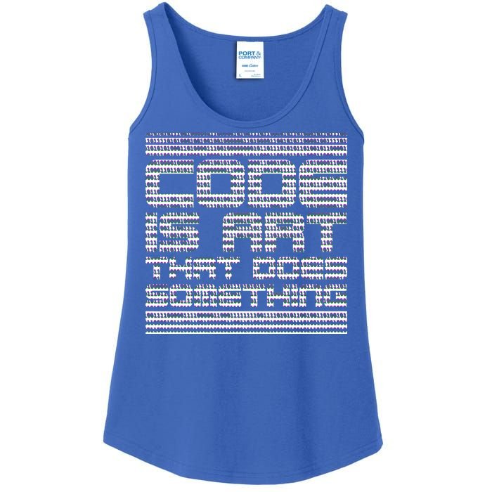 Code Is Art That Does Something  Ladies Essential Tank