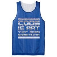 Code Is Art That Does Something  Mesh Reversible Basketball Jersey Tank