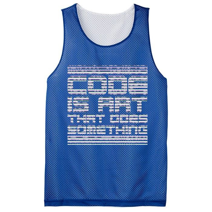 Code Is Art That Does Something  Mesh Reversible Basketball Jersey Tank