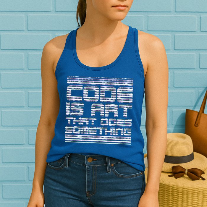 Code Is Art That Does Something  Womens Tank Top