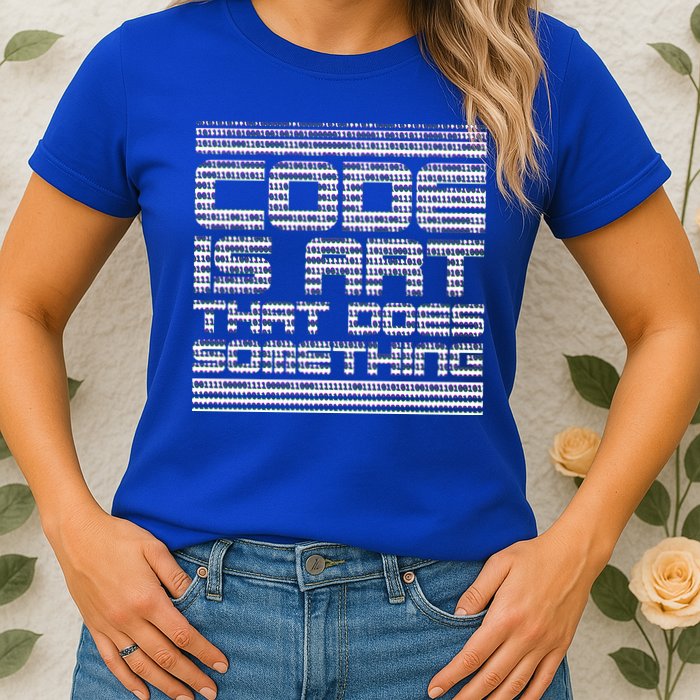 Code Is Art That Does Something  Womens T-Shirt