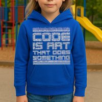 Code Is Art That Does Something  Kids Hoodie