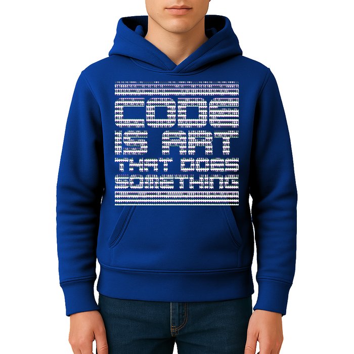 Code Is Art That Does Something  Kids Hoodie