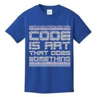 Code Is Art That Does Something  Kids T-Shirt