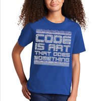 Code Is Art That Does Something  Kids T-Shirt