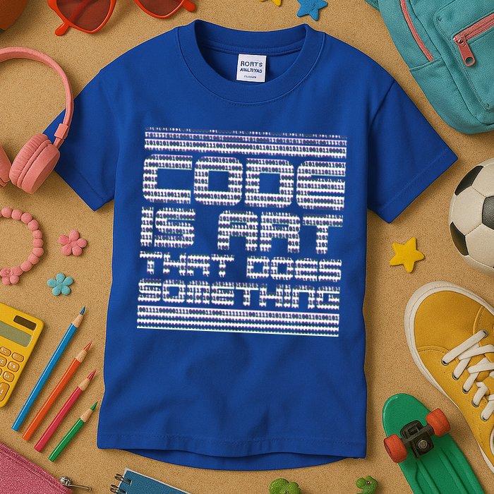 Code Is Art That Does Something  Kids T-Shirt