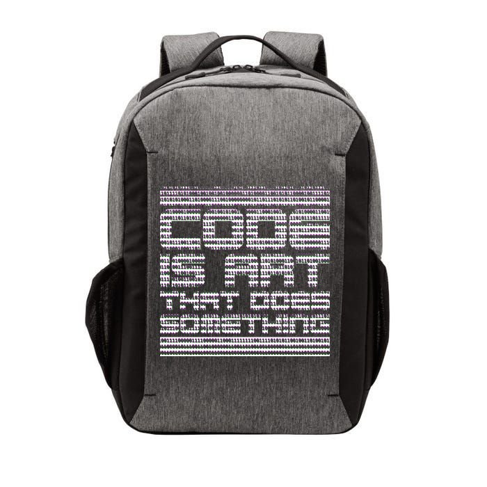 Code Is Art That Does Something  Vector Backpack