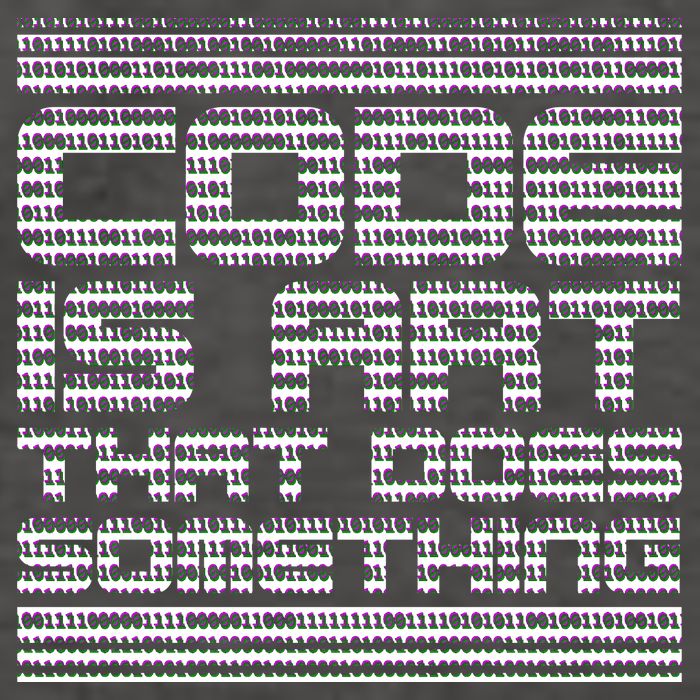 Code Is Art That Does Something  Vector Backpack