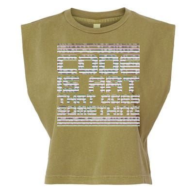 Code Is Art That Does Something  Garment-Dyed Women's Muscle Tee