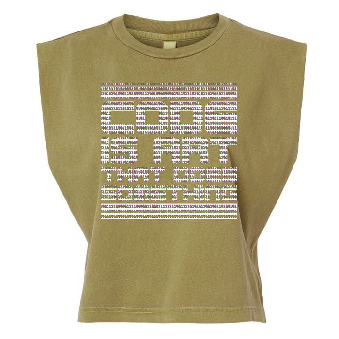 Code Is Art That Does Something  Garment-Dyed Women's Muscle Tee