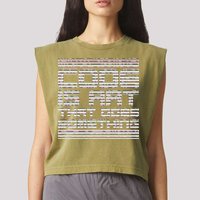 Code Is Art That Does Something  Garment-Dyed Women's Muscle Tee