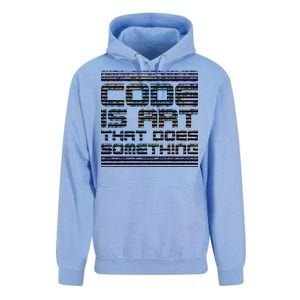 Code Is Art That Does Something  Unisex Surf Hoodie