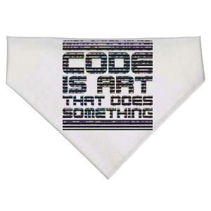 Code Is Art That Does Something  USA-Made Doggie Bandana