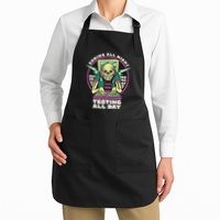 Coding All Night Testing All Day Skeleton Apron