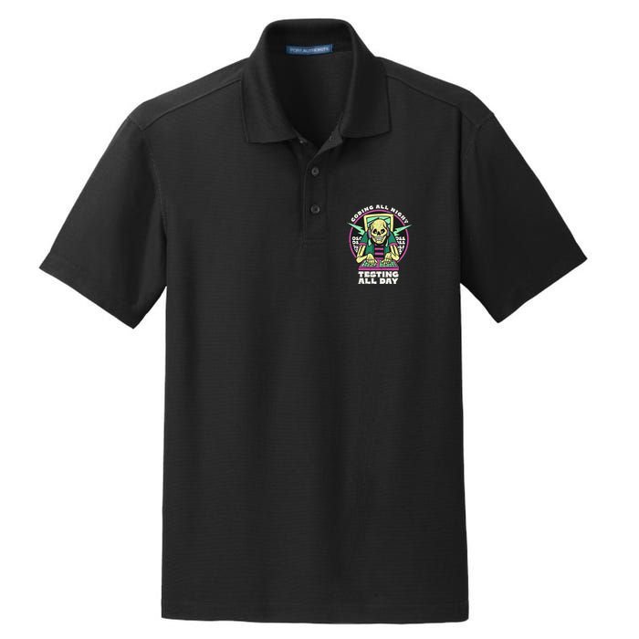 Coding All Night Testing All Day Skeleton Dry Zone Grid Polo