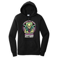 Coding All Night Testing All Day Skeleton Women's Pullover Hoodie