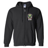 Coding All Night Testing All Day Skeleton Full Zip Hoodie