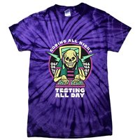 Coding All Night Testing All Day Skeleton Tie-Dye T-Shirt