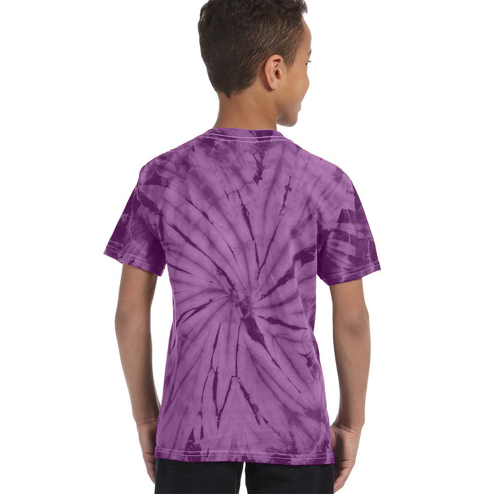 Coding All Night Testing All Day Skeleton Kids Tie-Dye T-Shirt