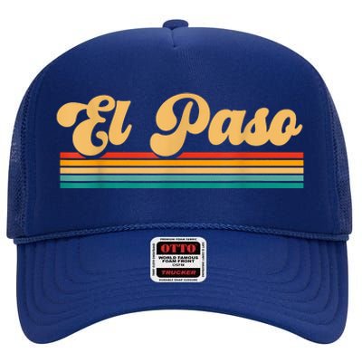 City Of El Paso Texas High Crown Mesh Back Trucker Hat