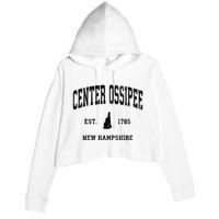 Center Ossipee Est 1785 New Hampshire Nh Vintage Established Athletic Sports Crop Fleece Hoodie