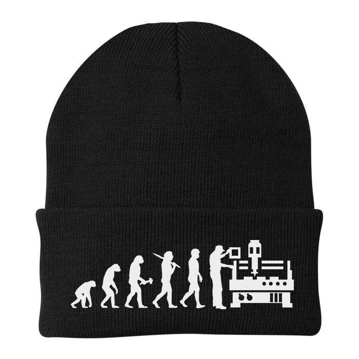Cnc Operator Evolution Cnc Machinist Knit Cap Winter Beanie