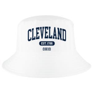 Cleveland Ohio Est 1796 Arched Varsity Text Cool Comfort Performance Bucket Hat