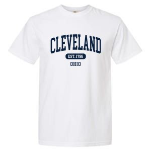 Cleveland Ohio Est 1796 Arched Varsity Text Garment-Dyed Heavyweight T-Shirt