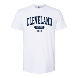 Cleveland Ohio Est 1796 Arched Varsity Text Softstyle CVC T-Shirt