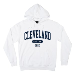 Cleveland Ohio Est 1796 Arched Varsity Text Hoodie