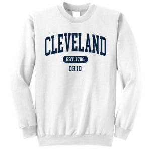 Cleveland Ohio Est 1796 Arched Varsity Text Sweatshirt