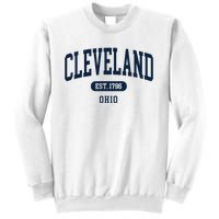 Cleveland Ohio Est 1796 Arched Varsity Text Sweatshirt