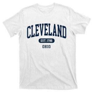 Cleveland Ohio Est 1796 Arched Varsity Text T-Shirt