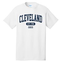 Cleveland Ohio Est 1796 Arched Varsity Text Tall T-Shirt