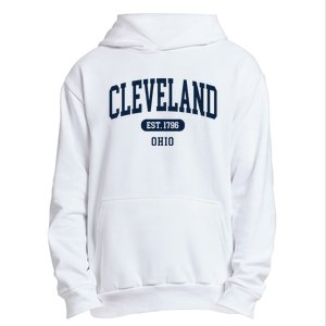 Cleveland Ohio Est 1796 Arched Varsity Text Urban Pullover Hoodie