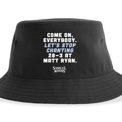 Come On Everybody Lets Stop Chanting 283 At Matt Ryan Samuel Adams Sustainable Bucket Hat