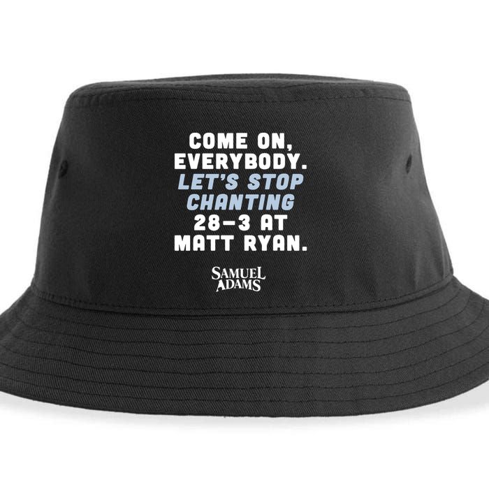 Come On Everybody Lets Stop Chanting 283 At Matt Ryan Samuel Adams Sustainable Bucket Hat