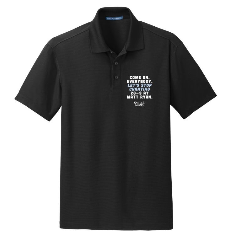 Come On Everybody Lets Stop Chanting 283 At Matt Ryan Samuel Adams Dry Zone Grid Polo