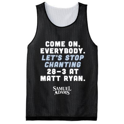 Come On Everybody Lets Stop Chanting 283 At Matt Ryan Samuel Adams Mesh Reversible Basketball Jersey Tank