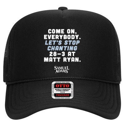 Come On Everybody Lets Stop Chanting 283 At Matt Ryan Samuel Adams Trucker Hat