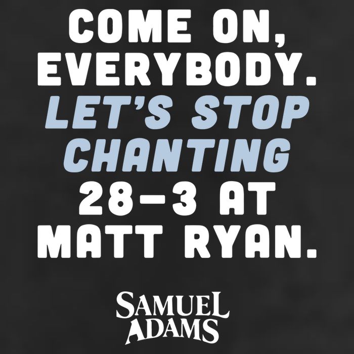 Come On Everybody Lets Stop Chanting 283 At Matt Ryan Samuel Adams Golf Towel