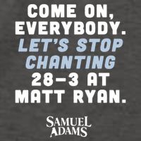Come On Everybody Lets Stop Chanting 283 At Matt Ryan Samuel Adams Vector Backpack