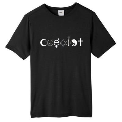 COEXIST Logo Love Peace Good Evil Cool Tall Fusion ChromaSoft Performance T-Shirt