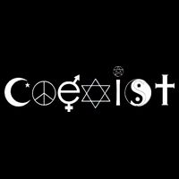 COEXIST Logo Love Peace Good Evil Cool Flatbill Hat