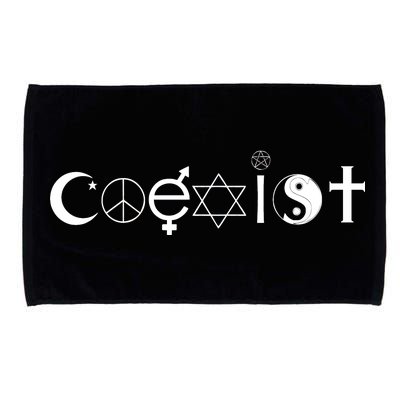 COEXIST Logo Love Peace Good Evil Cool Microfiber Hand Towel