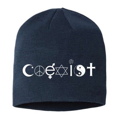 COEXIST Logo Love Peace Good Evil Cool Sustainable Beanie