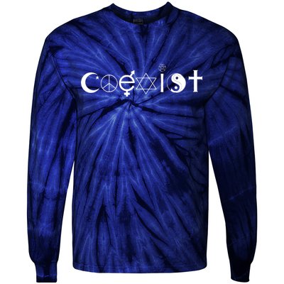 COEXIST Logo Love Peace Good Evil Cool Tie-Dye Long Sleeve Shirt