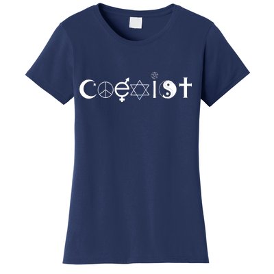 COEXIST Logo Love Peace Good Evil Cool Women's T-Shirt