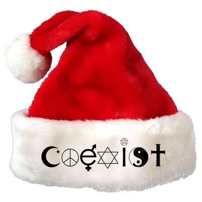 COEXIST Logo Love Peace Good Evil Cool Premium Christmas Santa Hat